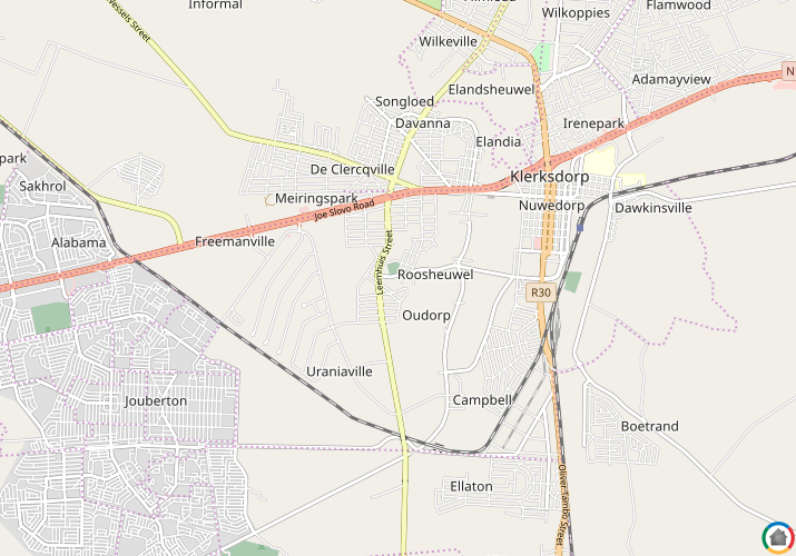 Map location of Roosheuwel